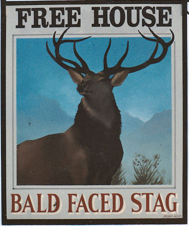 Bald Faced Stag sign 1991