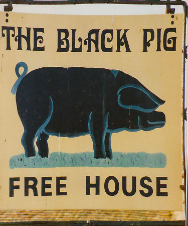Black Pig sign 1991
