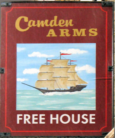 Camden Arms sign 2012