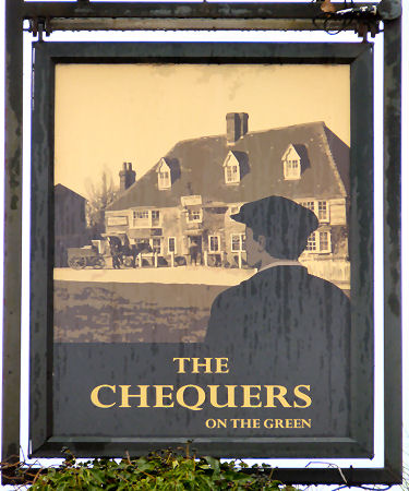 Chequers on the Green sign 2013