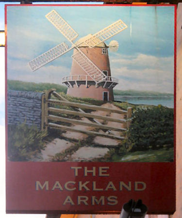 Mackland Arms sign 2006