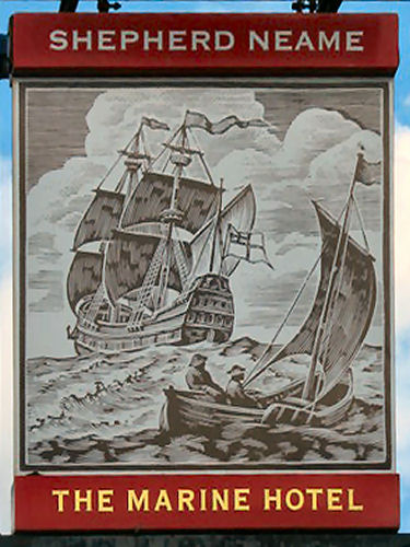 Marine Hotel sign 2010