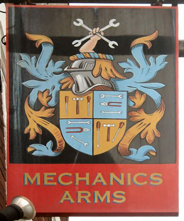 Mechanics Arms sign 2010