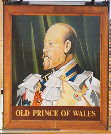 Old Prince of Wales sign 1991