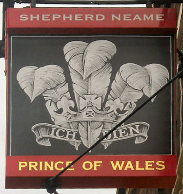 Prince of Wales sign 2010
