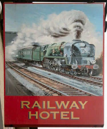 Railway Hotel sign 2010