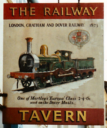 Railway Tavern sign 1993