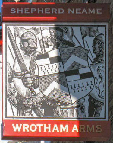 Wrotham Arms sign 2010