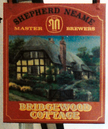 Bridgewood Cottage sign 1986