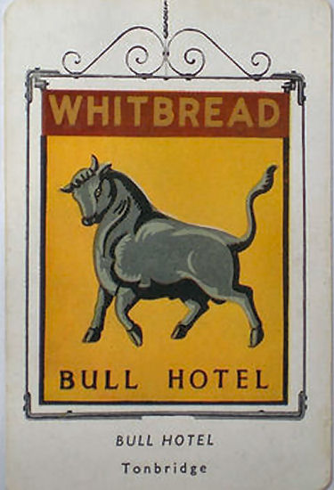 Bull Hotel card 1953