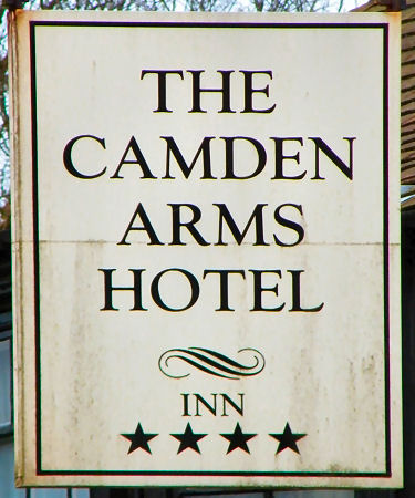 Camden Arms Hotel sign 2014