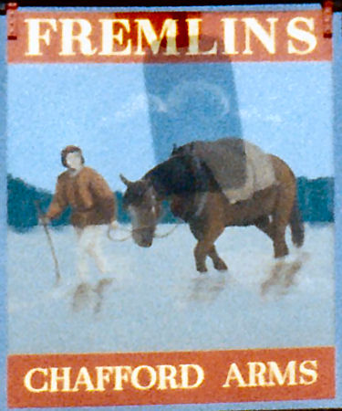 Chafford Arms sign 1986