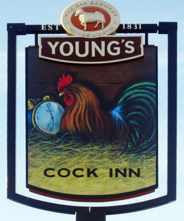 Cock Inn sign 2010