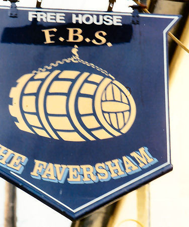 Faversham Arms sign 1991