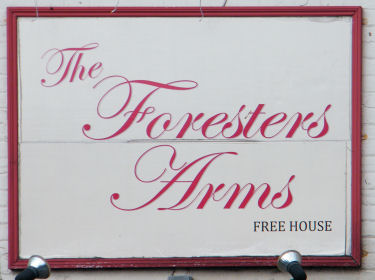 Forester's Arms sign 2014