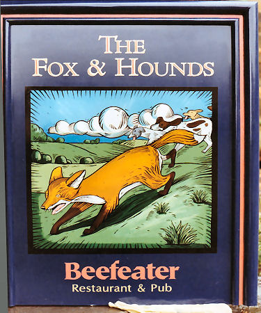 Fox and Hounds sign 1992