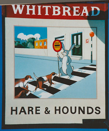 Hare and Hounds sign 1975