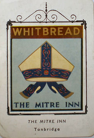 Mitre Inn card 1953
