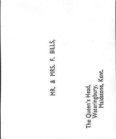Queen's head business card