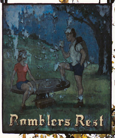 Rambler's Rest sign 1991