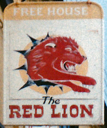 Red Lion sign 1986