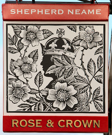 Rose and Crown sign 2014