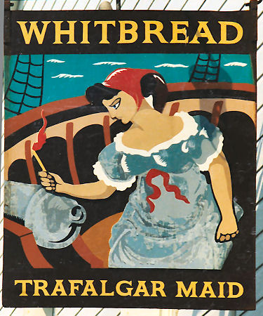 Trafalgar Maid sign 1990
