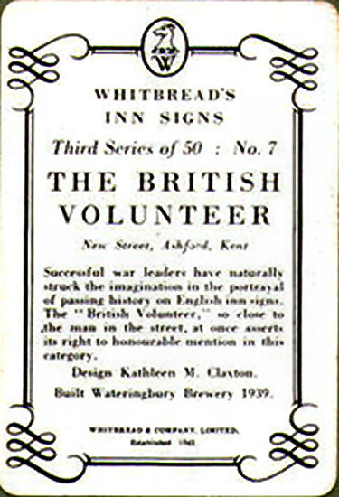 British Volunteer card 1951