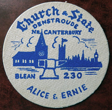 Church and State beermat