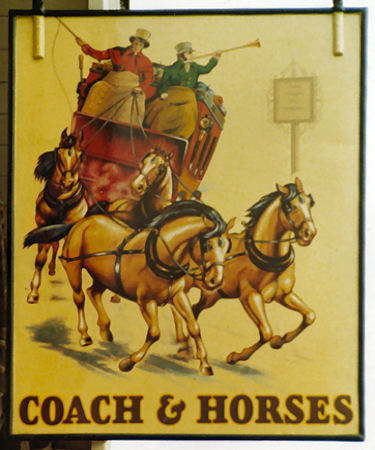 Coach and Horses sign 1978