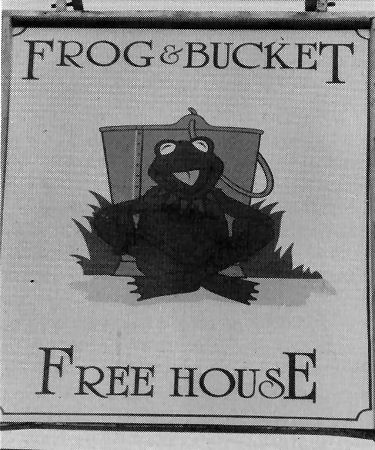 Frog and Bucket sign 1987