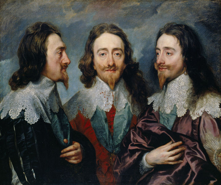 Triple portrait of King Charles I