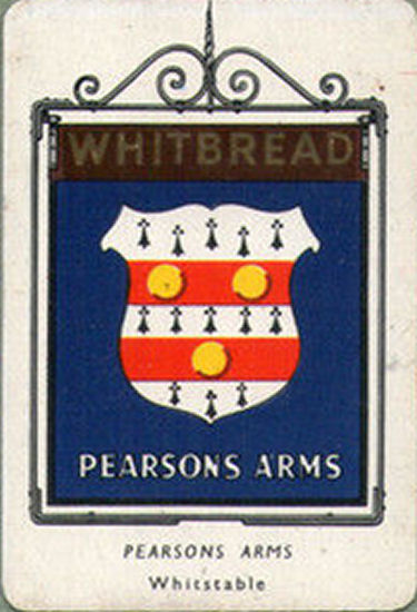 Pearsons Arms card 1951