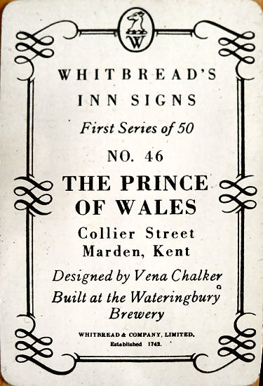 Prince of Wales card