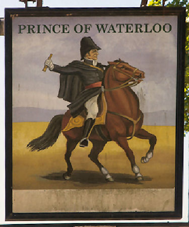 Prince of Waterloo sign 2009