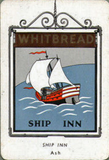 Ship Inn card 1951