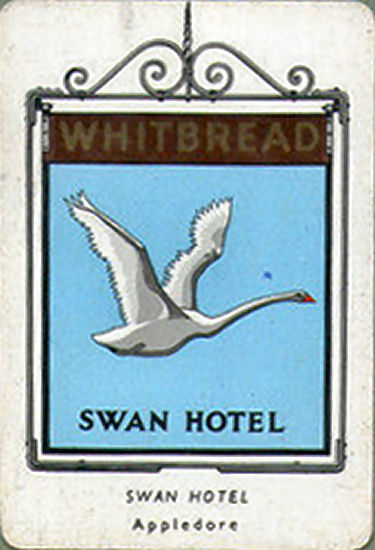 Swan Hotel card 1951