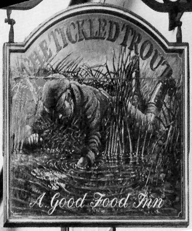 Tickled Trout sign 1987