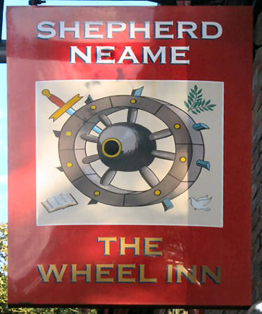Wheel Inn sign 2010