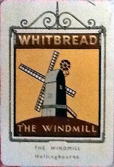 Windmill metal sign