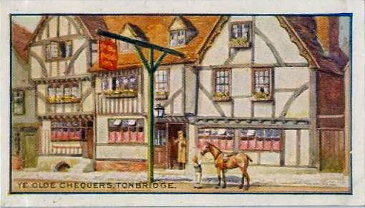 Ye Old Chequers Inn cigarette card
