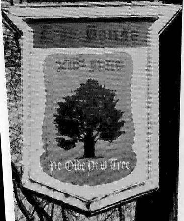 Ye Olde Yew Tree sign 1987