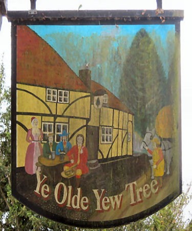 Ye Olde Yew Tree sign 2014