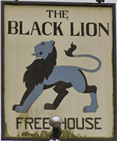 Black Lion sign 2014