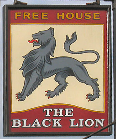 Black Lion sign 2010