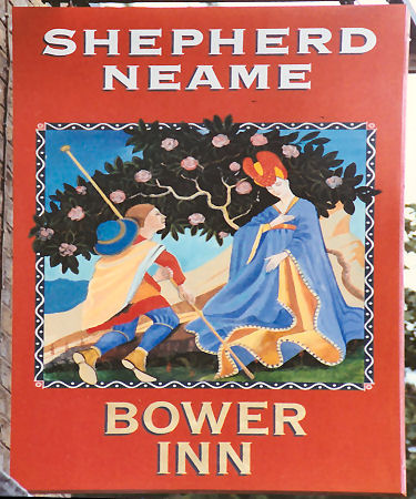 Bower Inn sign 1992