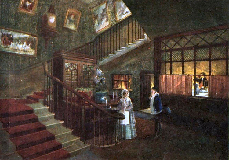 Bull Inn staircase 1904