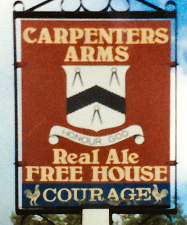 Carpenter's Arms sign 1986