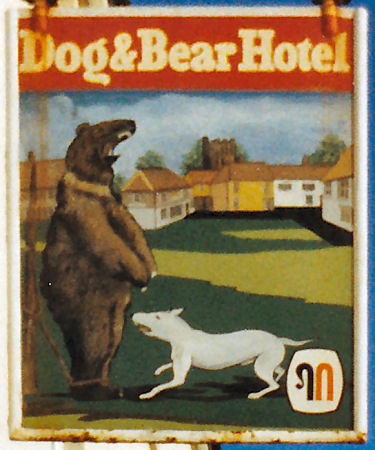 Dog and Bear sign 1986