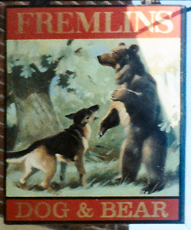 Dog and Bear sign 1986